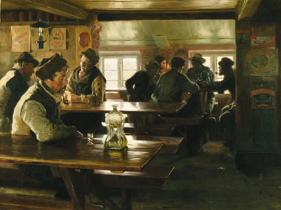 Innenansicht einer Taverne - Peder Severin Krøyer