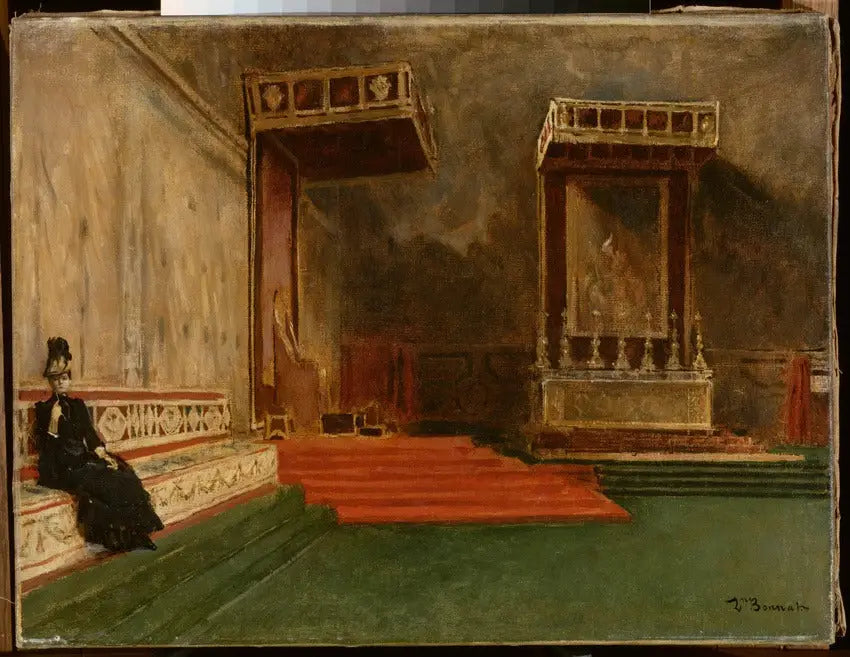 Inneres der Sixtinischen Kapelle - Léon Bonnat