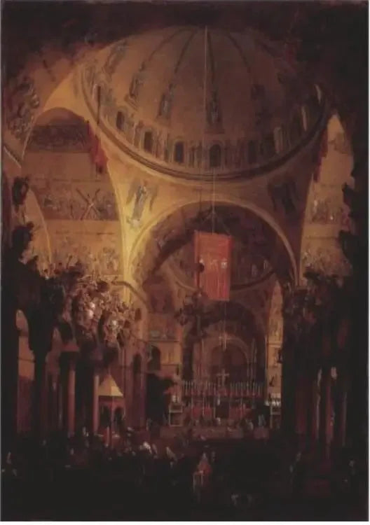 Innenansicht von San Marco, Venedig - Canaletto