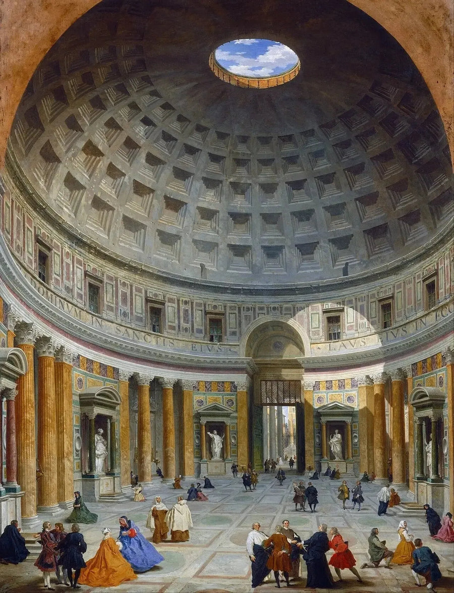 Inneres des Pantheon, Rom - Giovanni Paolo Panini