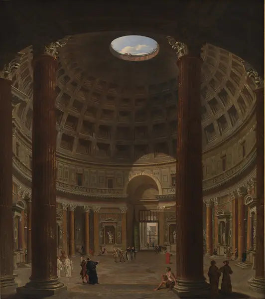 Innenansicht des Pantheon, Rom - Giovanni Paolo Panini