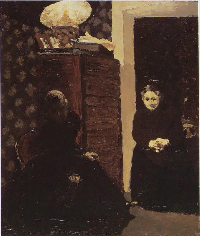 Innenraum, Abendstimmung - Édouard Vuillard
