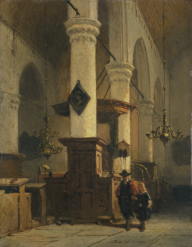 Intérieur de l'église - Johannes Bosboom