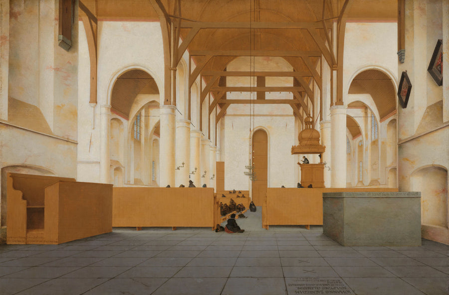 Intérieur de l'église Saint-Odulphe à Assendelft - Pieter Jansz Saenredam