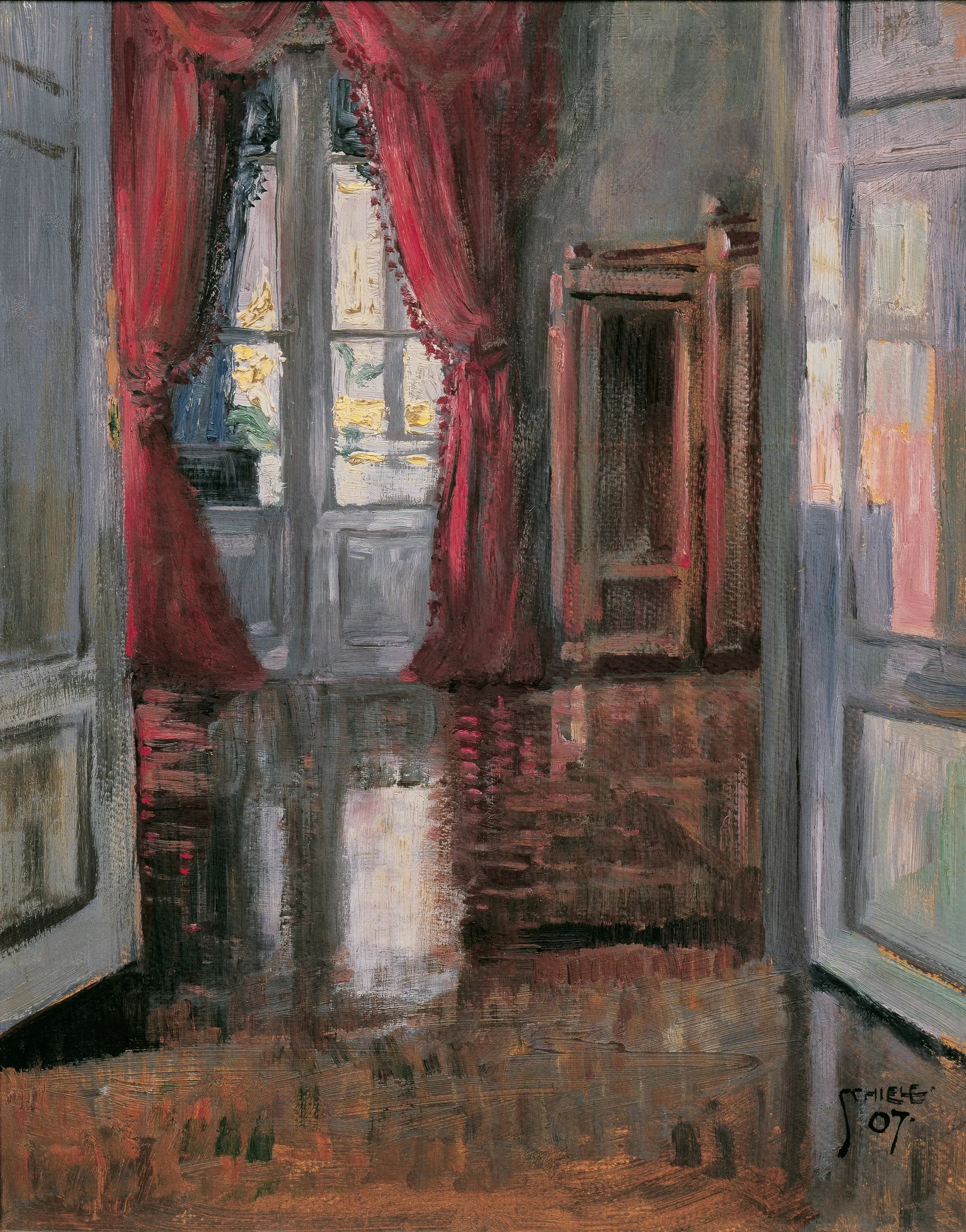 Intérieur - Egon Schiele image 2 reproduction d’œuvre d’art à l’huile