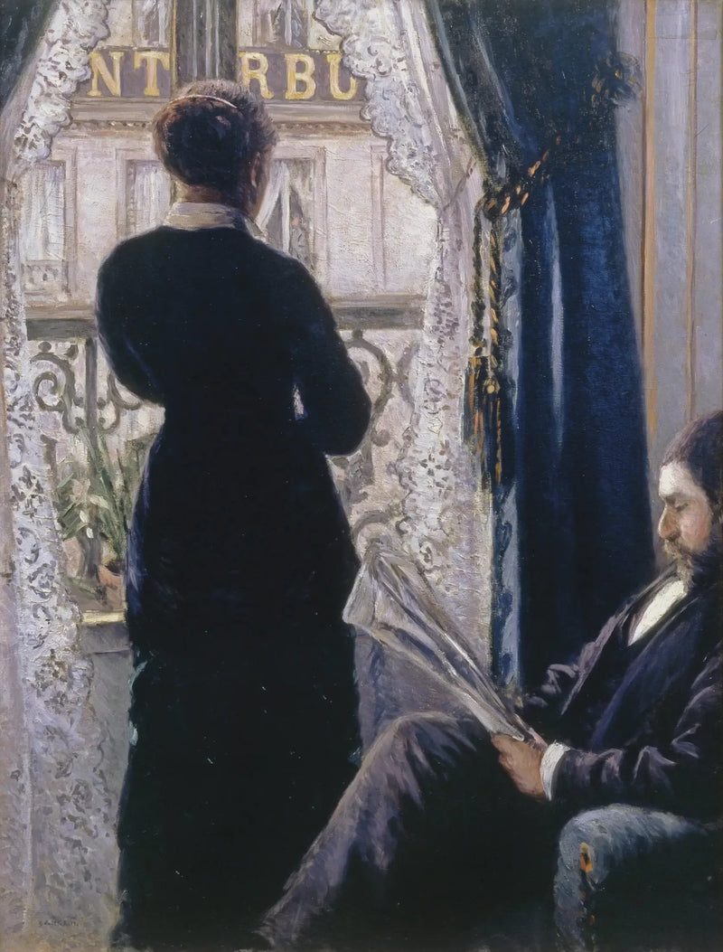 Innenraum, Frau am Fenster - Gustave Caillebotte
