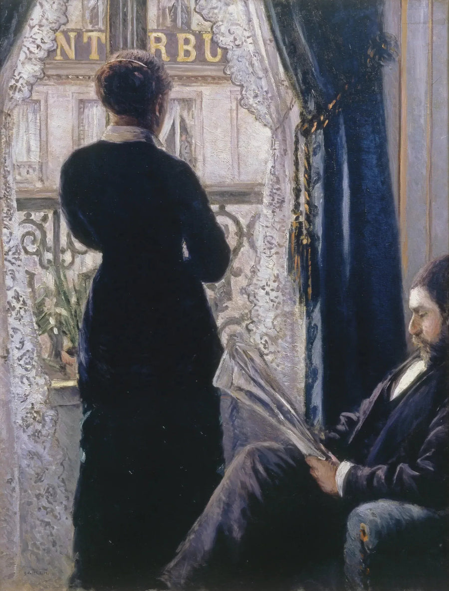 Innenraum, Frau am Fenster - Gustave Caillebotte