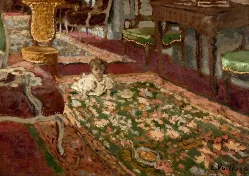 Innenraum : Das Wohnzimmer - Édouard Vuillard