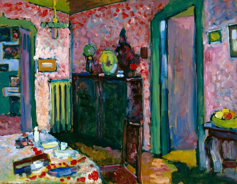 Innenraum (Mein Esszimmer) - Vassily Kandinsky