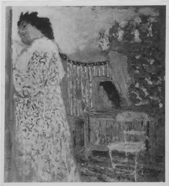 Interieur mit Frau - Édouard Vuillard image 1 copie peinte à la main à l’huile