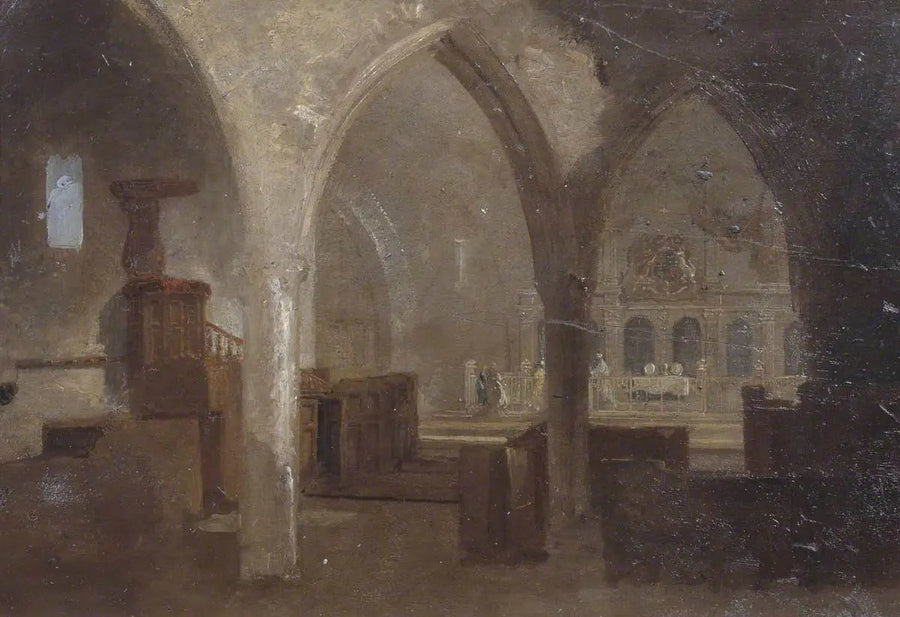 Innenraum einer gotischen Kirche - J. M. W. Turner