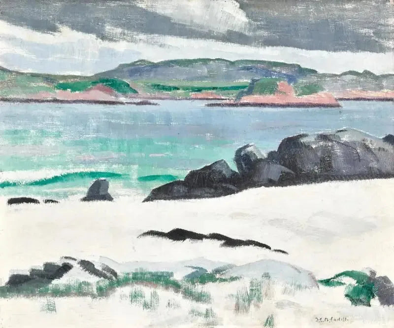 Iona, Kühe Rock und der Ross de Mull - Francis Cadell