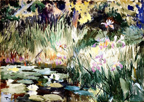 Iris und Lilien - Frank Weston Benson