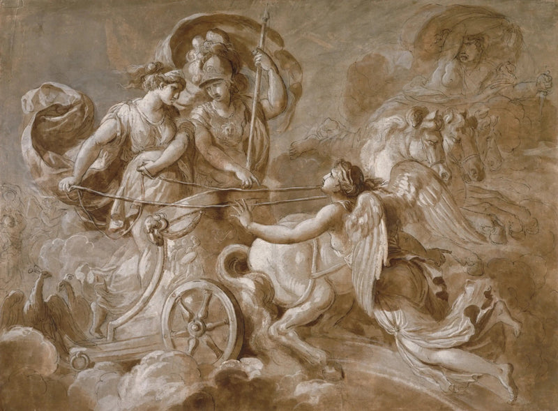 Iris nähert sich Athéna und Hera - Louis Jean François Lagrenée