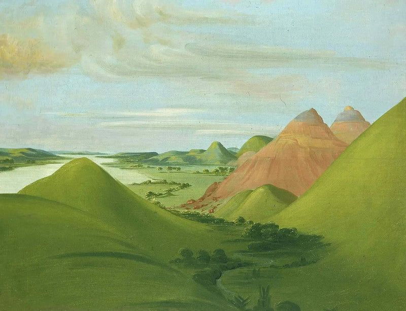 Iron Bluff, 1200 Meilen über Saint-Louis - George Catlin