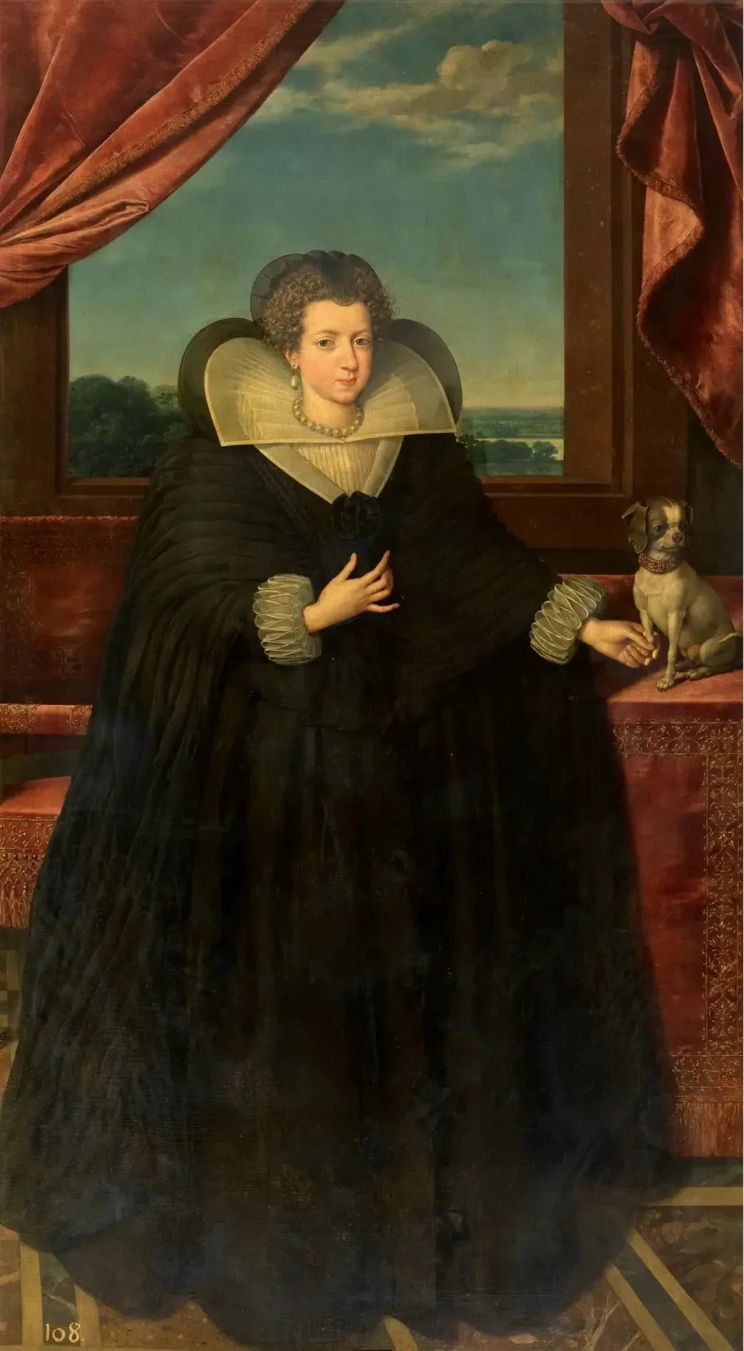 Isabel de Francia esposa de Felipe IV - Frans Pourbus the Younger image 1 reproduction artisanale de tableau