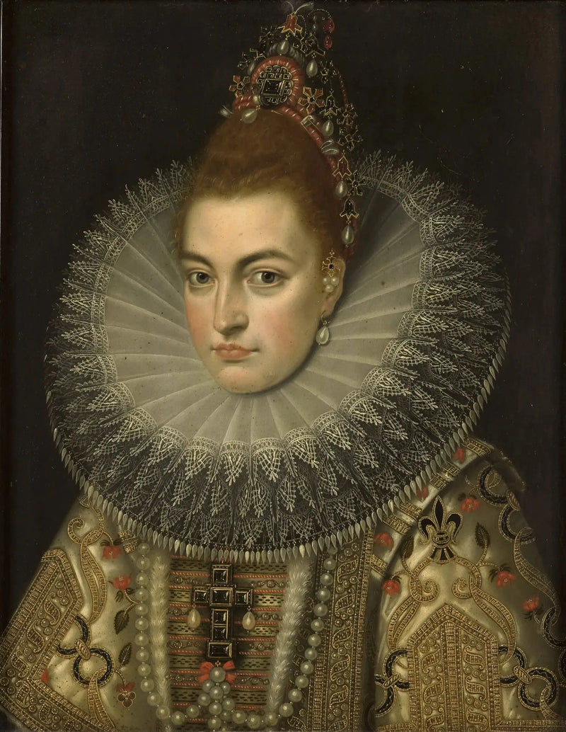 Isabelle Claire Eugénie, Ehefrau des Erzherzogs Albert VII - Frans Pourbus der Jüngere