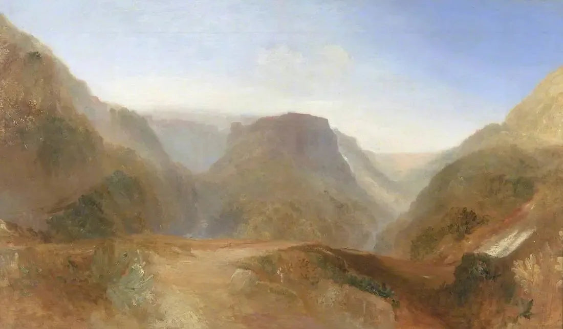 Italian Landscape, probably Civita di Bagnoregio - J. M. W. Turner image 1 reproduction d’œuvre d’art à l’huile