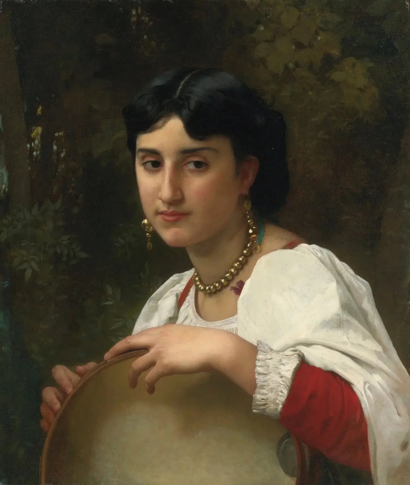 Italienerin mit Tamburin - Bouguereau