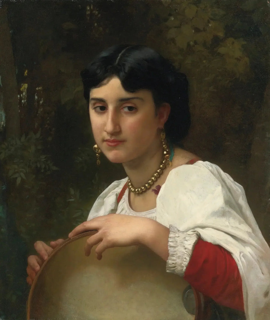 Italienerin mit Tamburin - Bouguereau