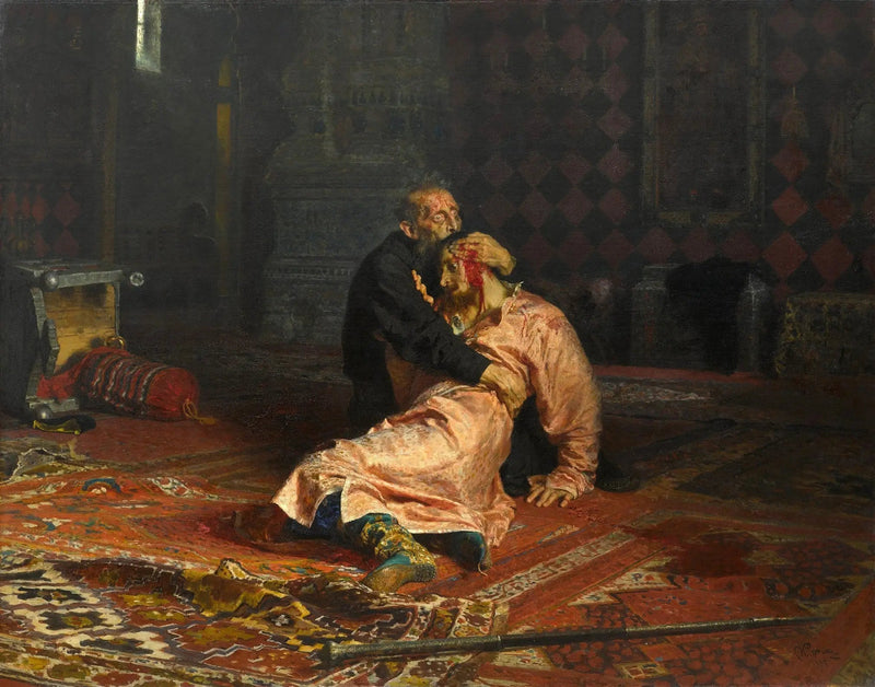 Ivan der Schreckliche tötet seinen Sohn - Ilya Repin