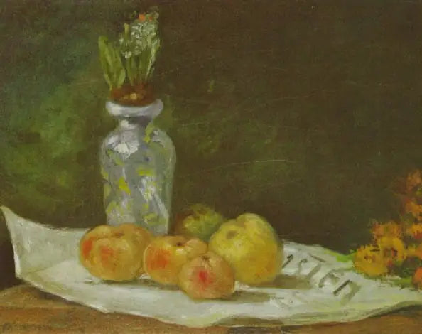 Hyazinthe und Äpfel auf einer Zeitung - Paul Gauguin