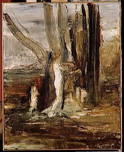 Jacob und der Engel - Gustave Moreau