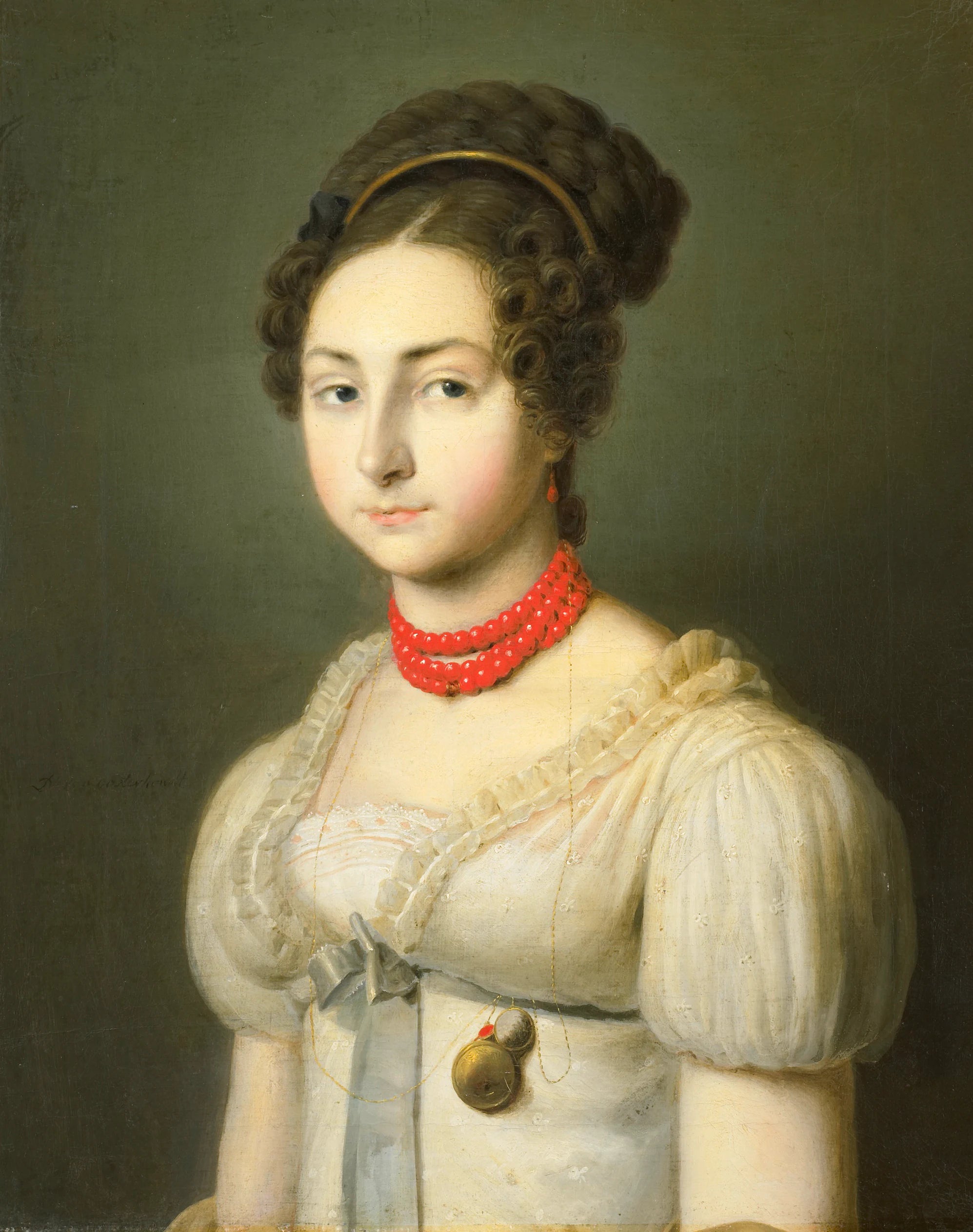 Jacoba van Wessem (1801-56), épouse de M. Stumphius, maire de Beverwijk - Dirk van Oosterhoudt