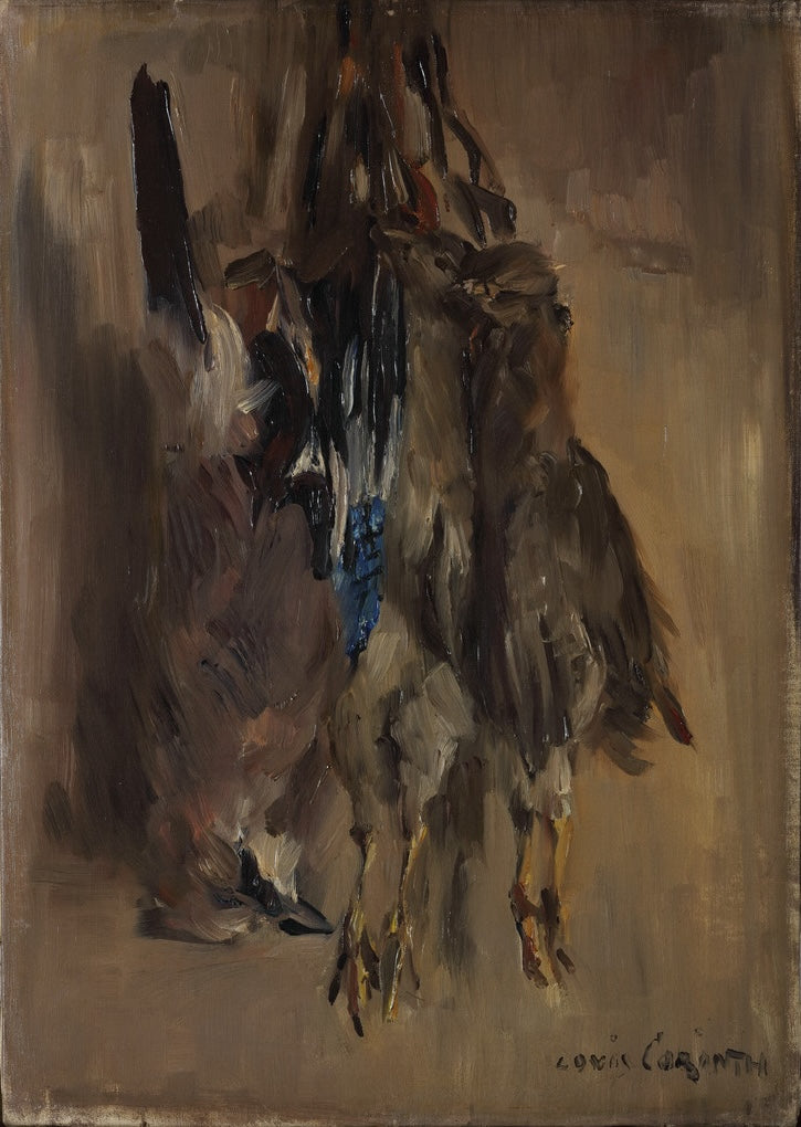 Jagdstillleben mit zwei Rebhühnern - Lovis Corinth image 1 copie de tableau peinte à la main