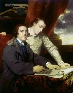 James Paine, Architekt und sein Sohn, James - Joshua Reynolds