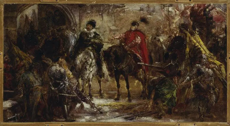 Jan Zamoyski in Byczyna, Skizze - Jan Matejko