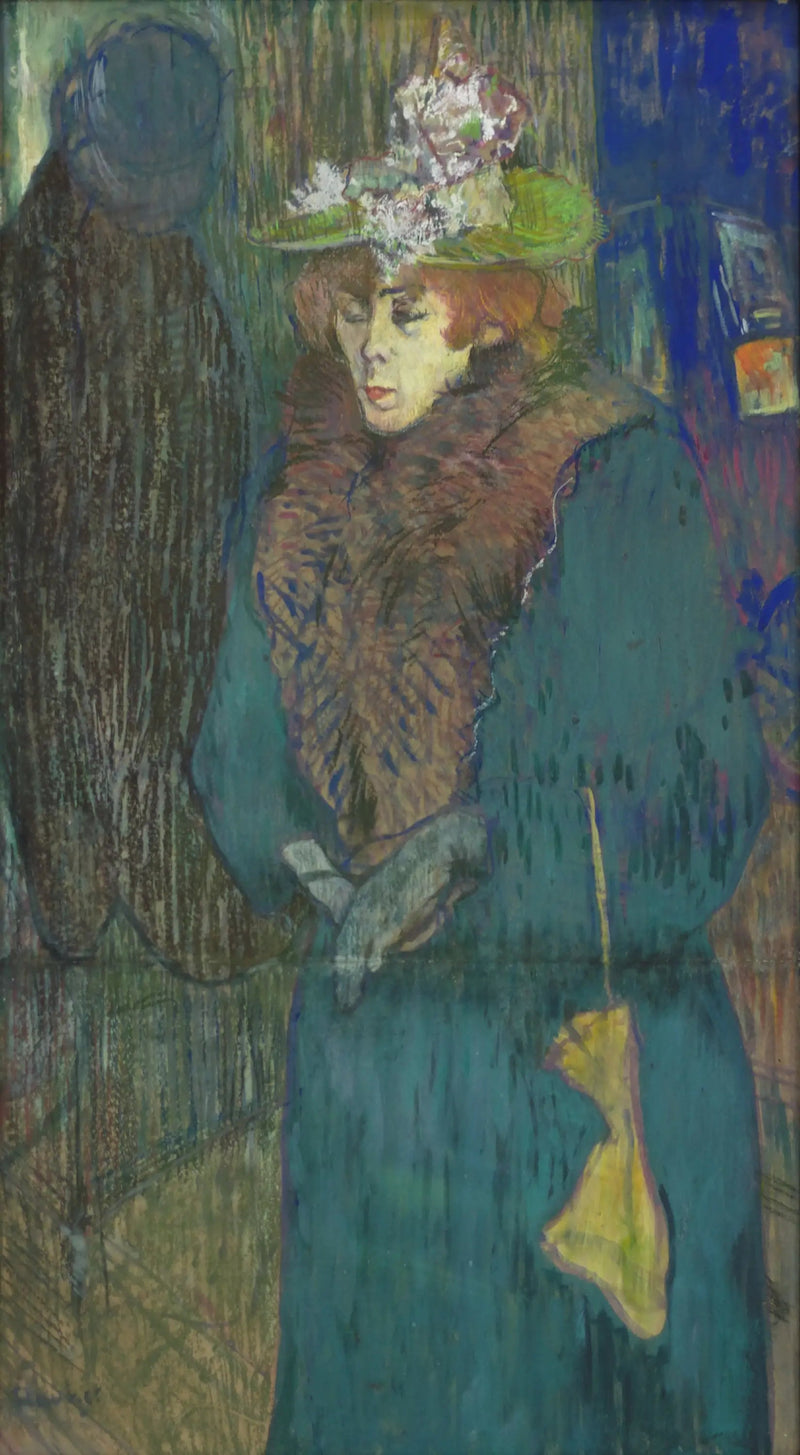 Jane Avril kommt zum Moulin Rouge - Henri de Toulouse-Lautrec