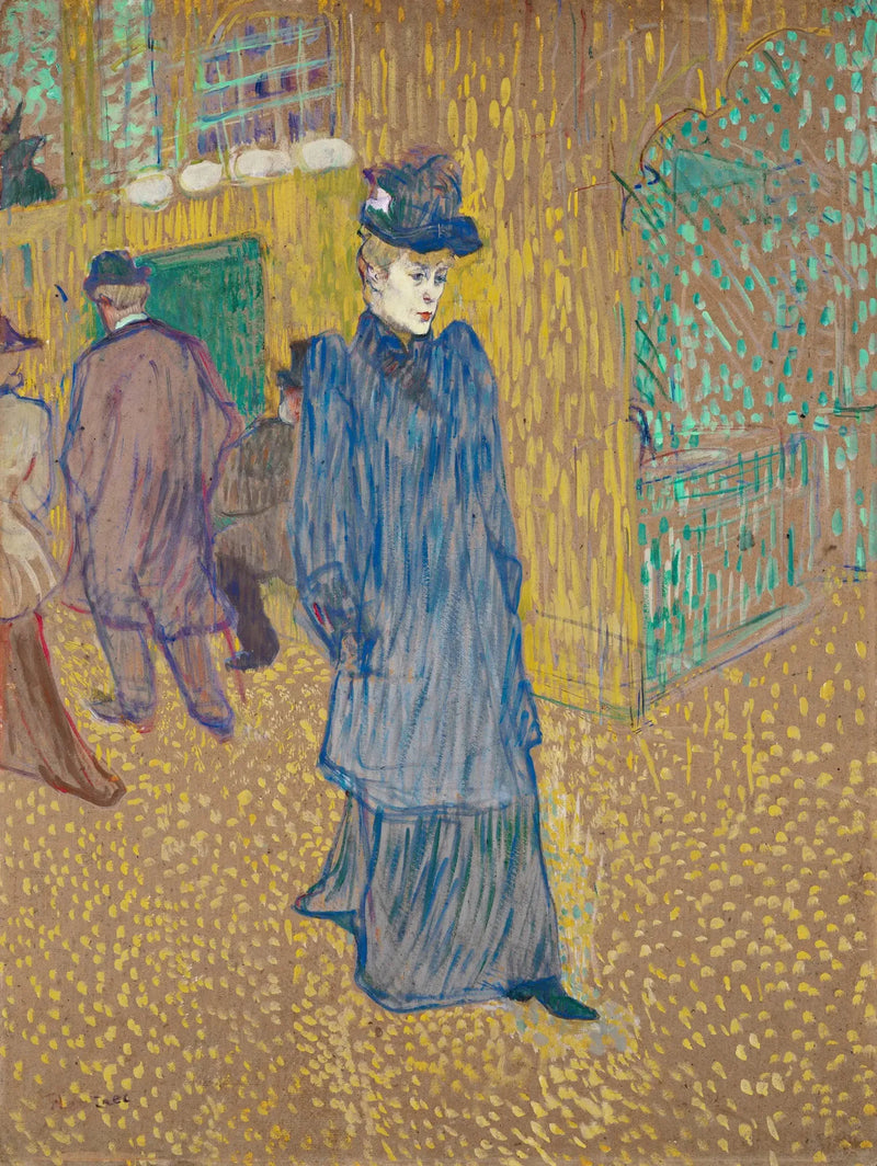 Jane Avril, die das Moulin-Rouge verlässt - Henri de Toulouse-Lautrec