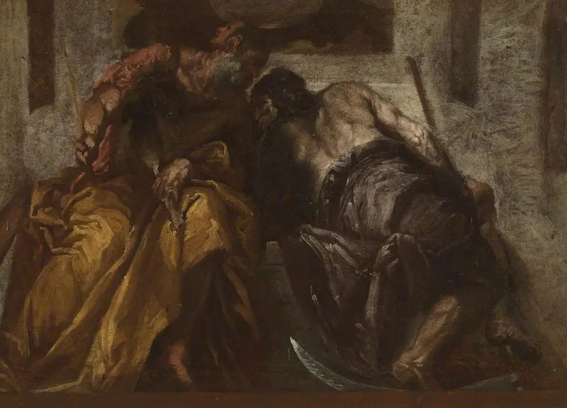 Janus und Saturn (Nachbildung nach Paulo Véronèse) - Paul Véronèse