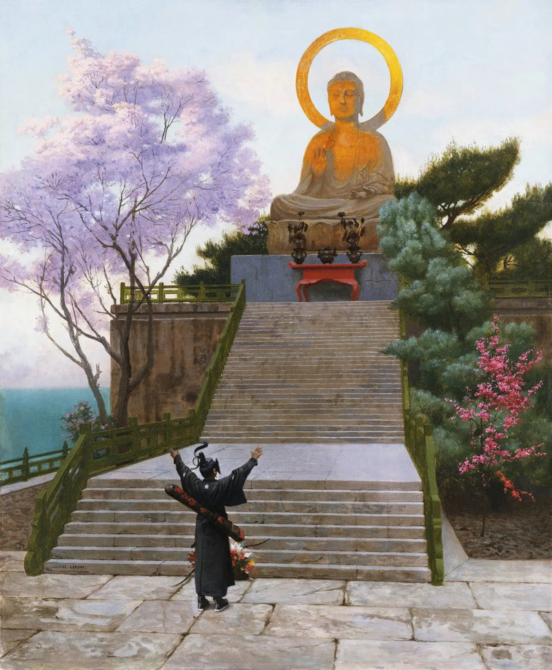 Japaner, der eine Gottheit anfleht - Jean-Léon Gérôme