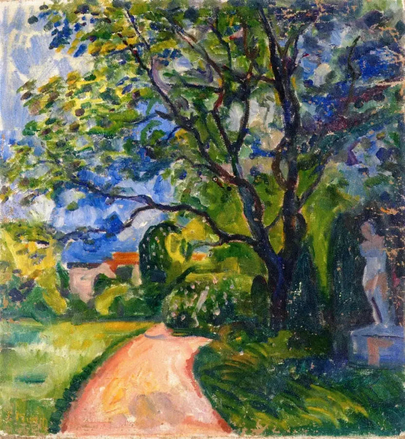 Garten in Lübeck - Edvard Munch