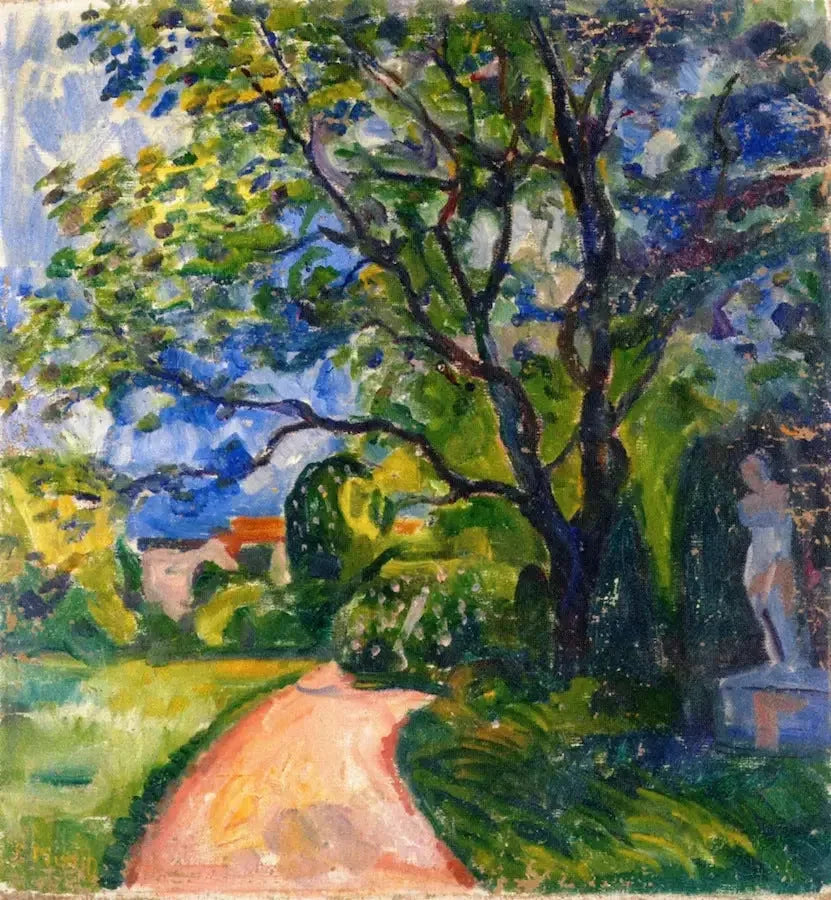 Garten in Lübeck - Edvard Munch