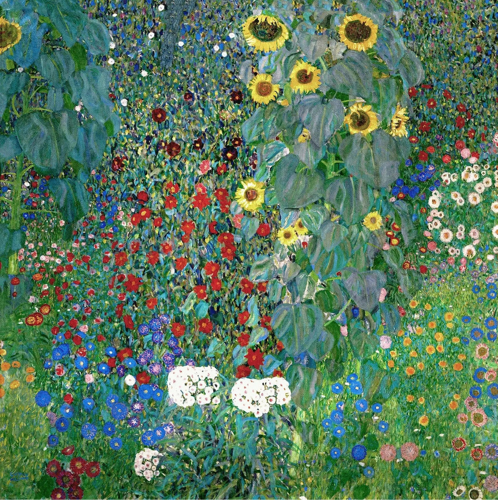 Jardin aux tournesols - Gustav Klimt image 1 copie de tableau peinte à la main