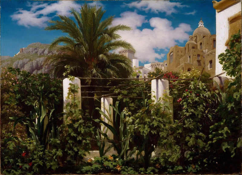 Garten in einer Herberge, Capri - Frederic Leighton