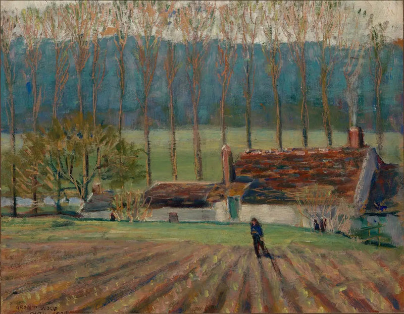 Garten der Lastwagen, Moret - Grant Wood
