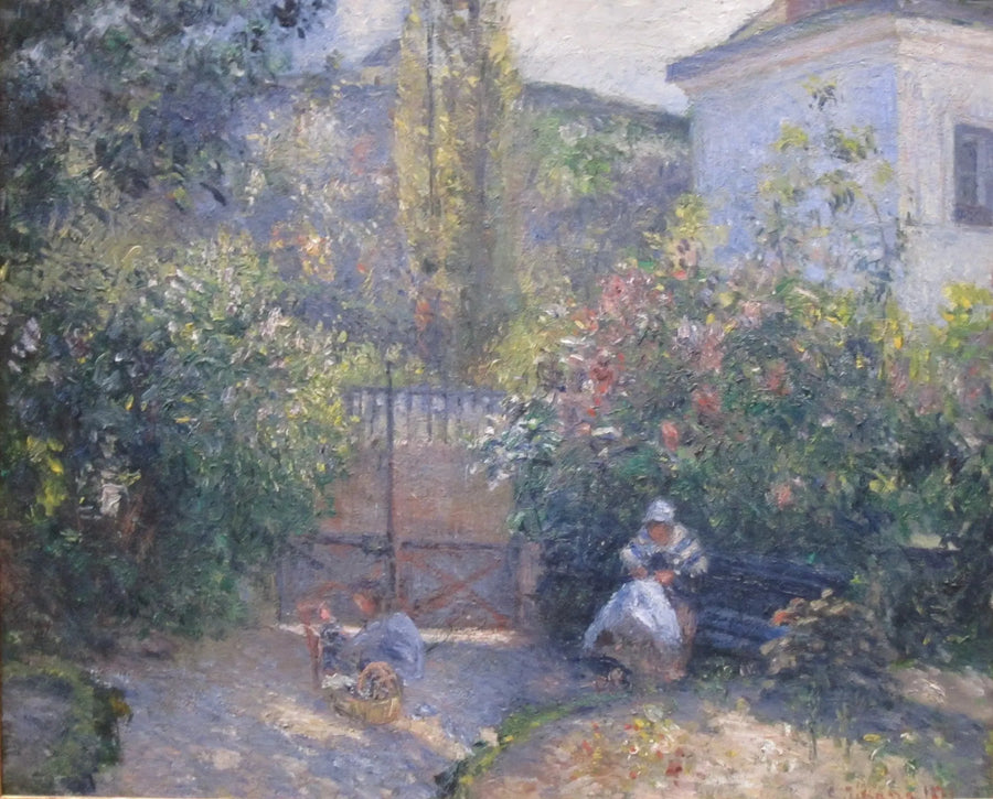Garten des Hermitage, das „Rote Haus“, Pontoise - Camille Pissarro