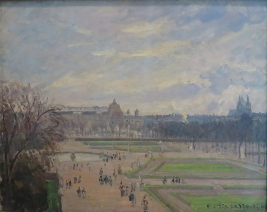 Tuileriengarten, bewölkter und heller Himmel - Camille Pissarro
