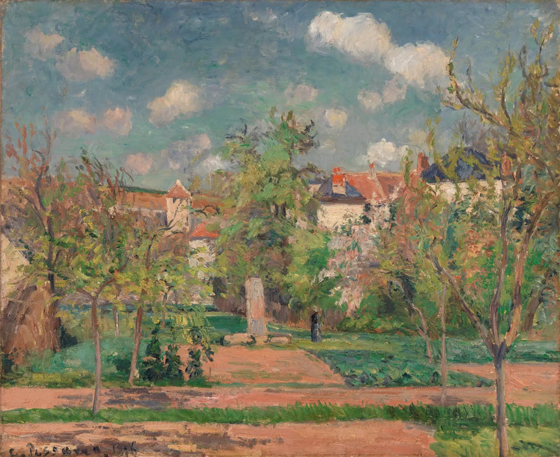 Garten im vollen Sonnenlicht (Der Garten im großen Sonnenlicht, Pontoise) - Camille Pissarro