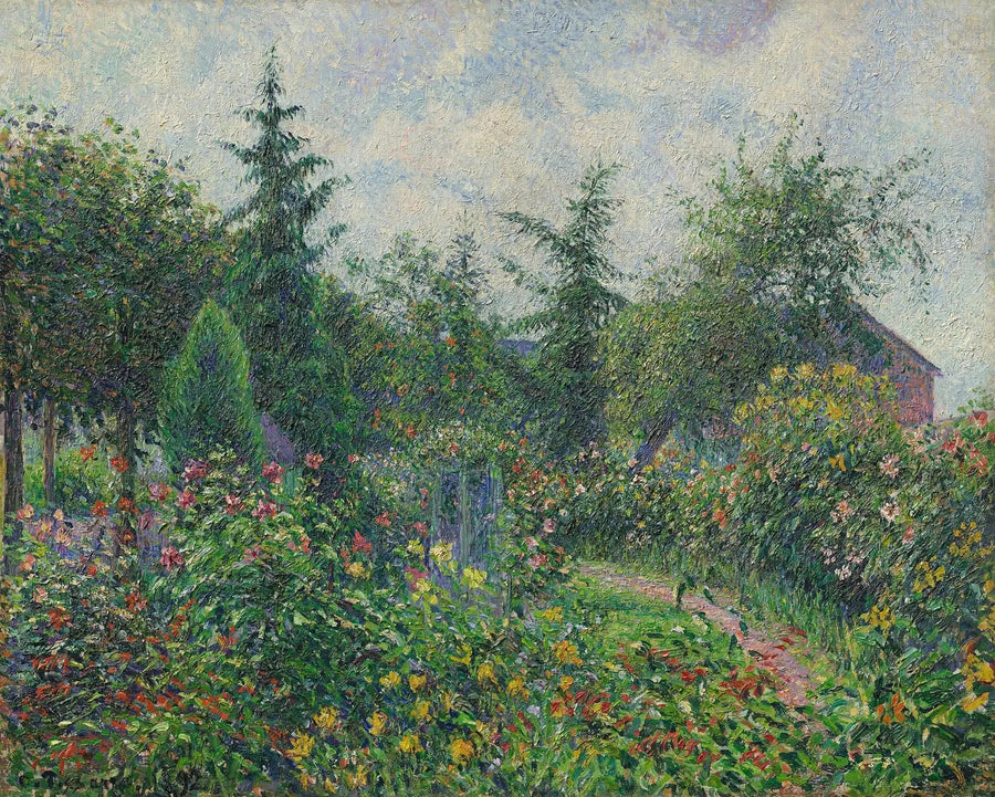 Garten und Hühnerstall bei Octave Mirbeau, Les Damps - Camille Pissarro