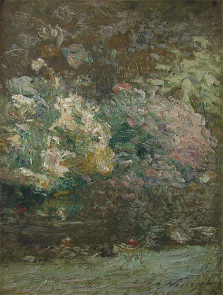 Jardin floridé - Eliseu Visconti image 1 copie peinte à la main à l’huile