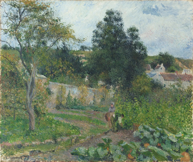 Gemüsegarten im Ermitage, Pontoise - Camille Pissarro
