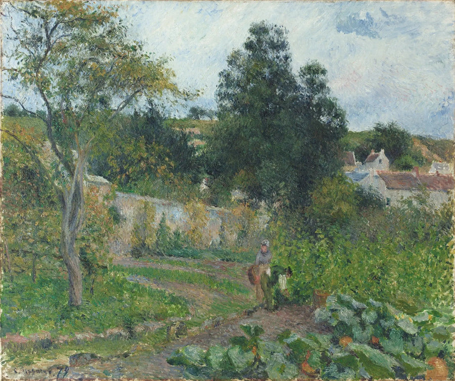 Gemüsegarten im Ermitage, Pontoise - Camille Pissarro