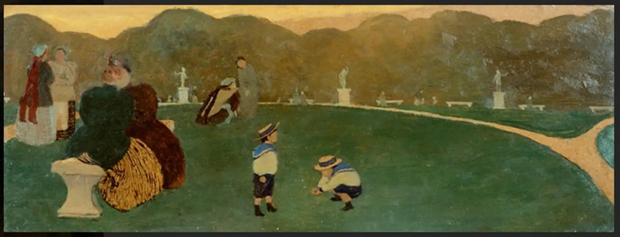 Öffentlicher Garten, am Abend - Félix Vallotton