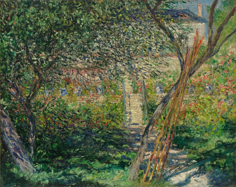 Der Garten in Vétheuil W666 - Claude Monet