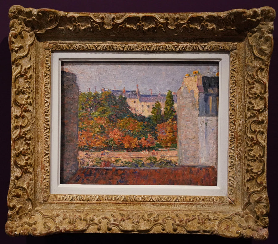 Garten gesehen von einem erhöhten Fenster - Maximilien Luce